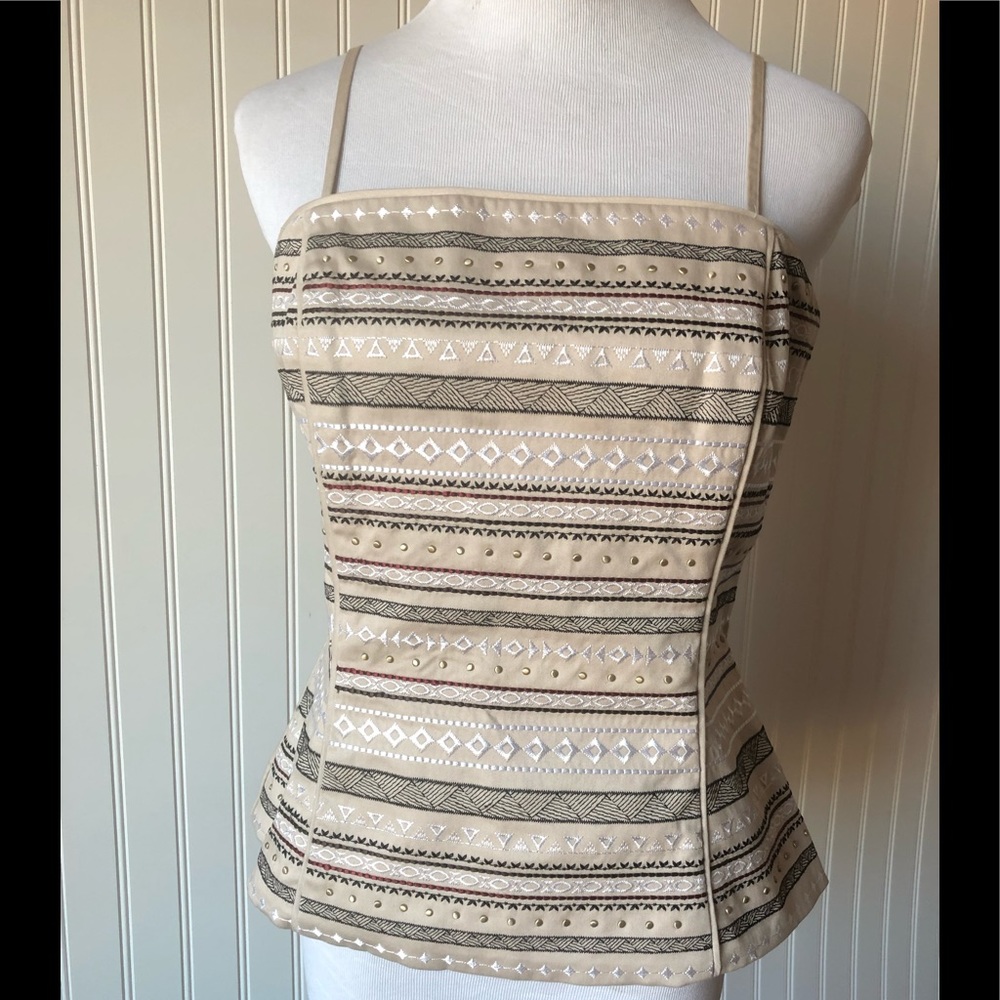 White House Black Market Bustier Top